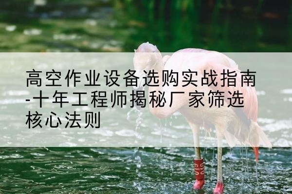 穆棱剪叉式升降机厂家-高空作业设备选购实战指南-十年工程师揭秘厂家筛选核心法则