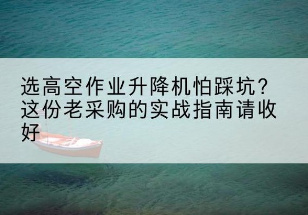 穆棱高空作业升降机厂家推荐-选高空作业升降机怕踩坑？这份老采购的实战指南请收好